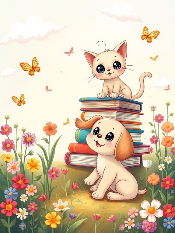 adorable artistic slash illustration