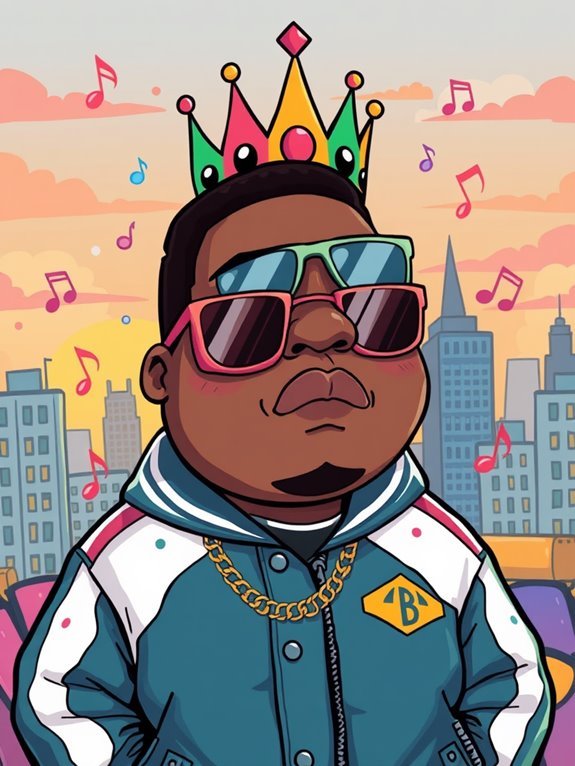 adorable biggie smalls illustration