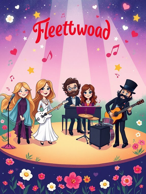 adorable fleetwood mac illustration