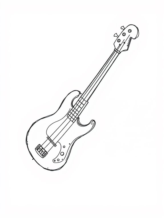 basic bass guitar sketch