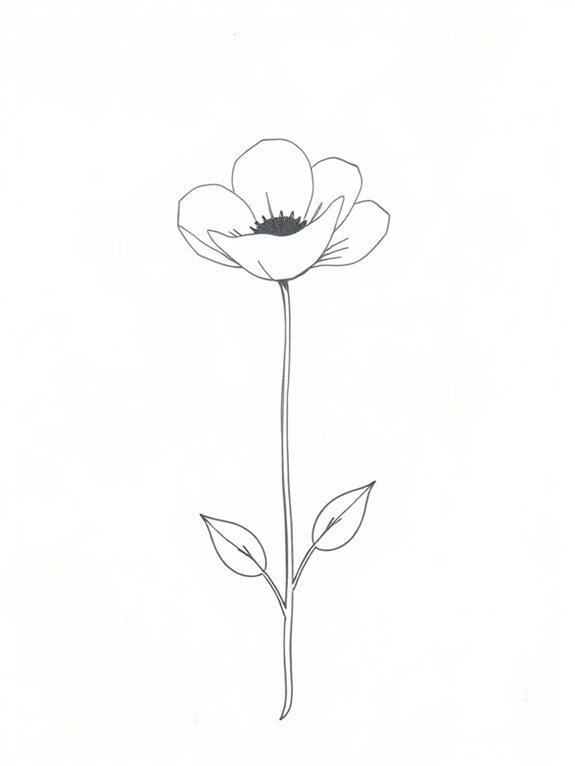 basic floral sketch tutorial