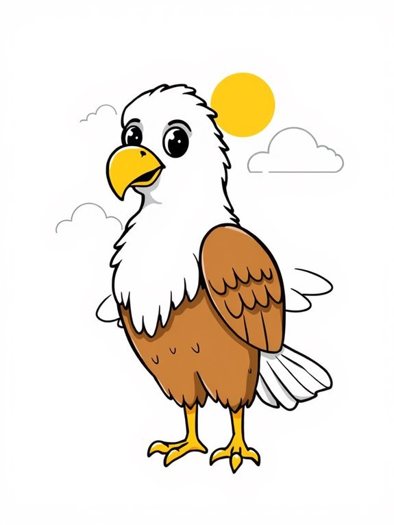 beginner friendly eagle sketching