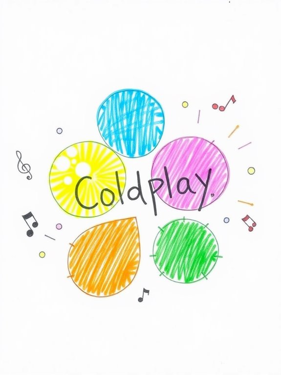coldplay logo artistic representation