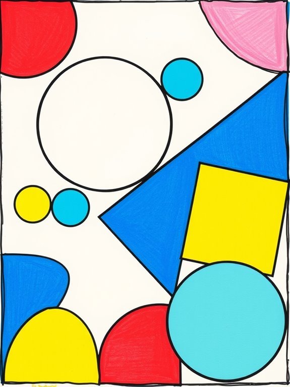 colorful geometric art design