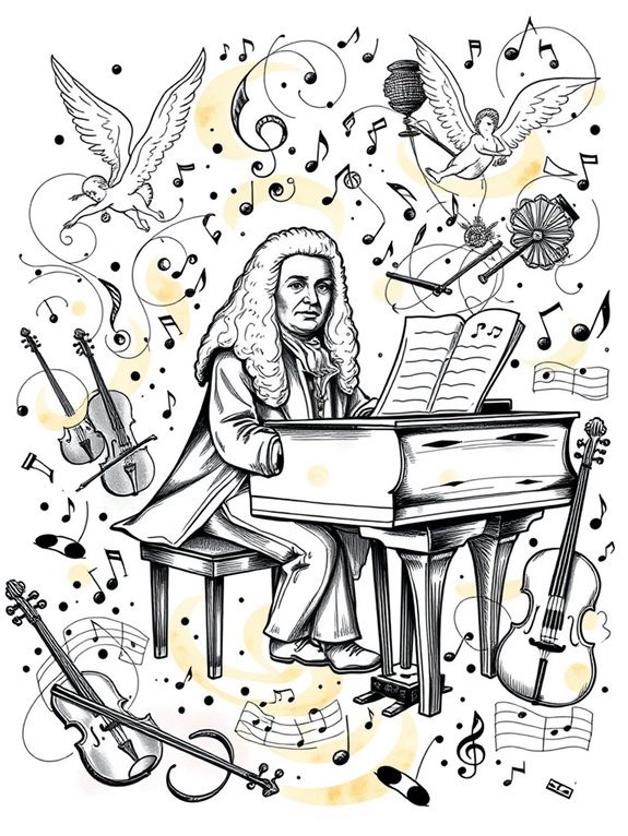 doodle of handel s manuscript