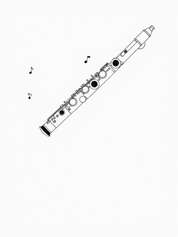 elegant continuous flute illustration