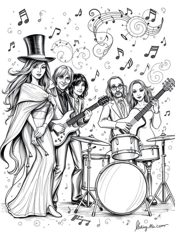 fleetwood mac artistic illustration