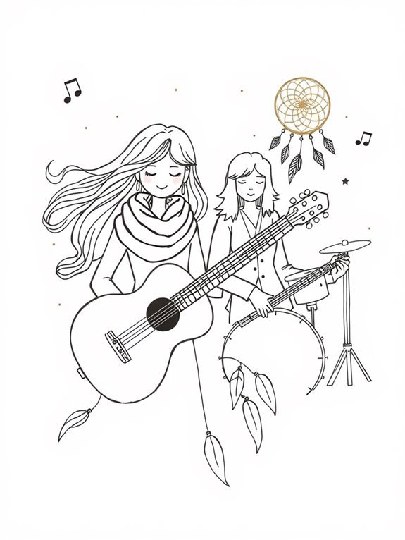 fleetwood mac simple illustration