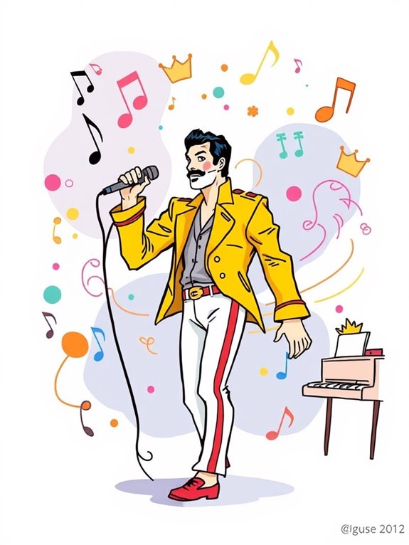 freddie mercury doodle art