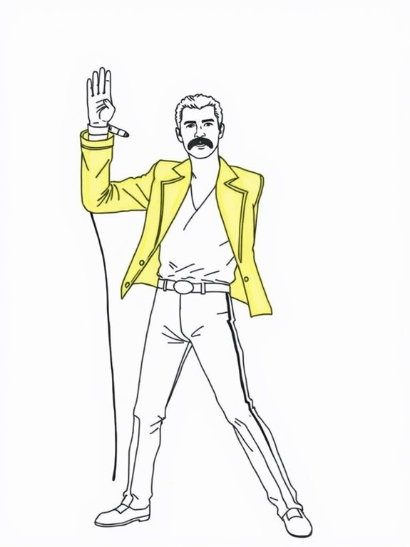 freddie mercury sketch illustration