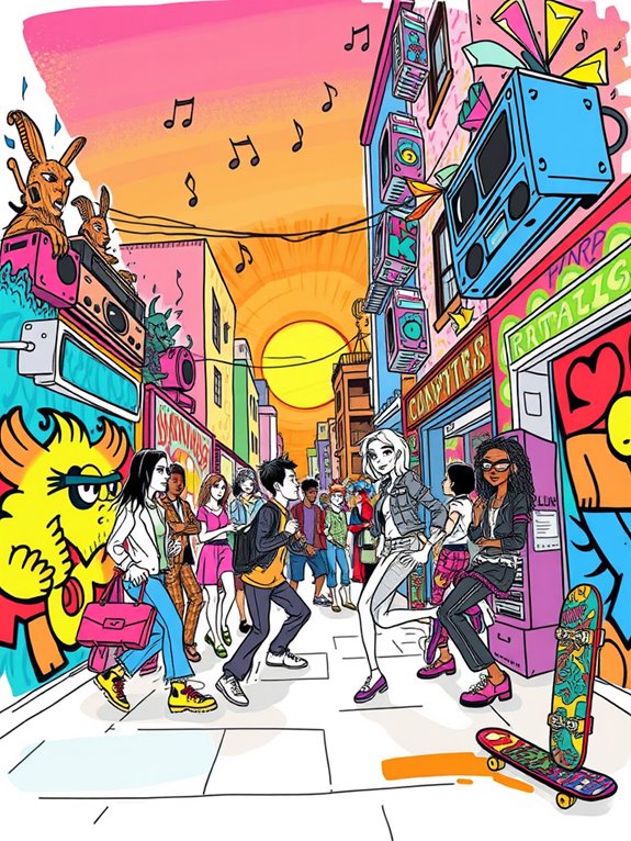 groovy artistic expression style