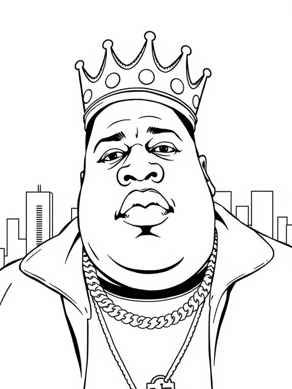 illustration of notorious b i g