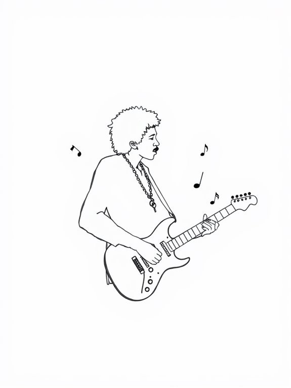 jimi hendrix minimalist artwork