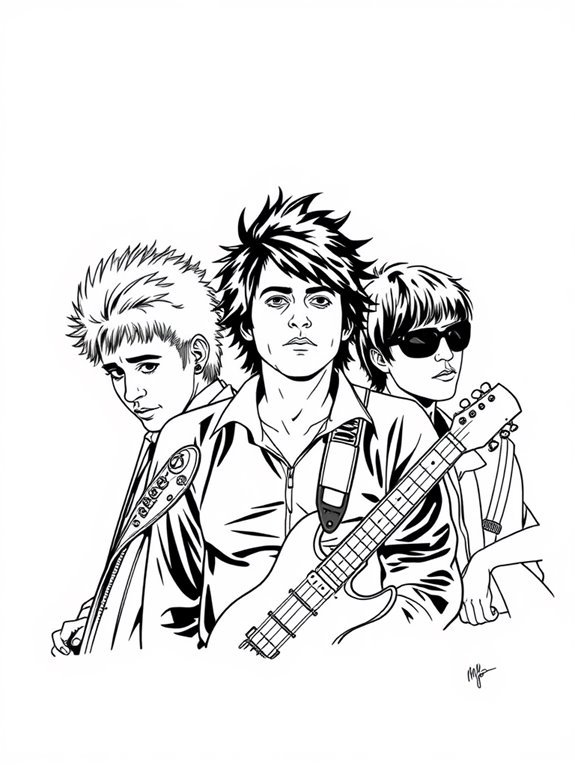 minimalist green day art