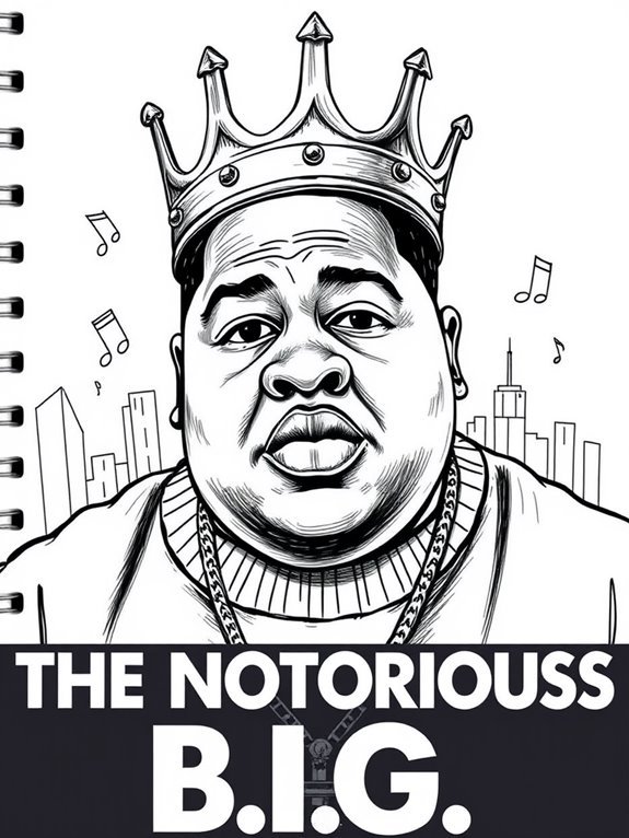 notorious b i g sketch art