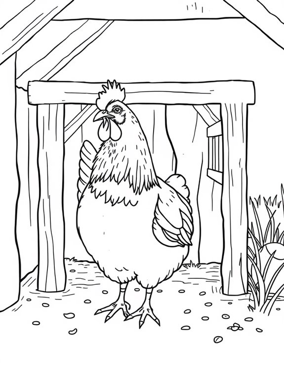 single line chicken coop
