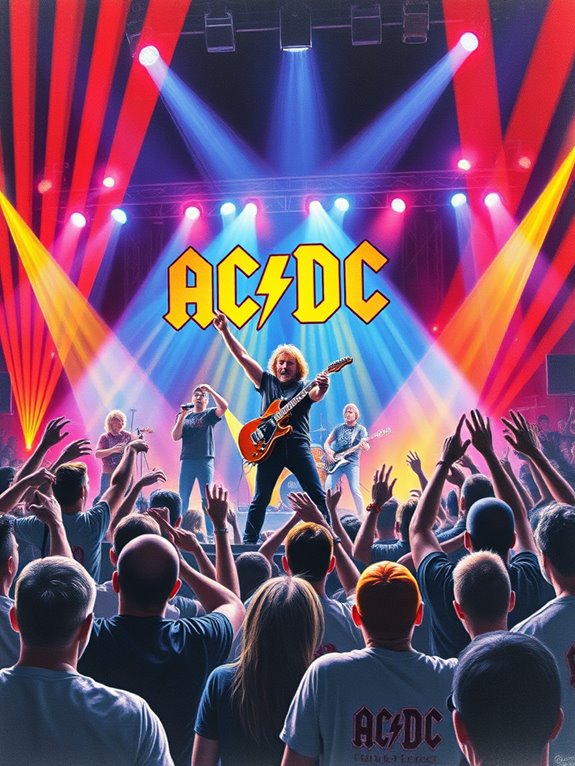 vibrant concert energy illustrated